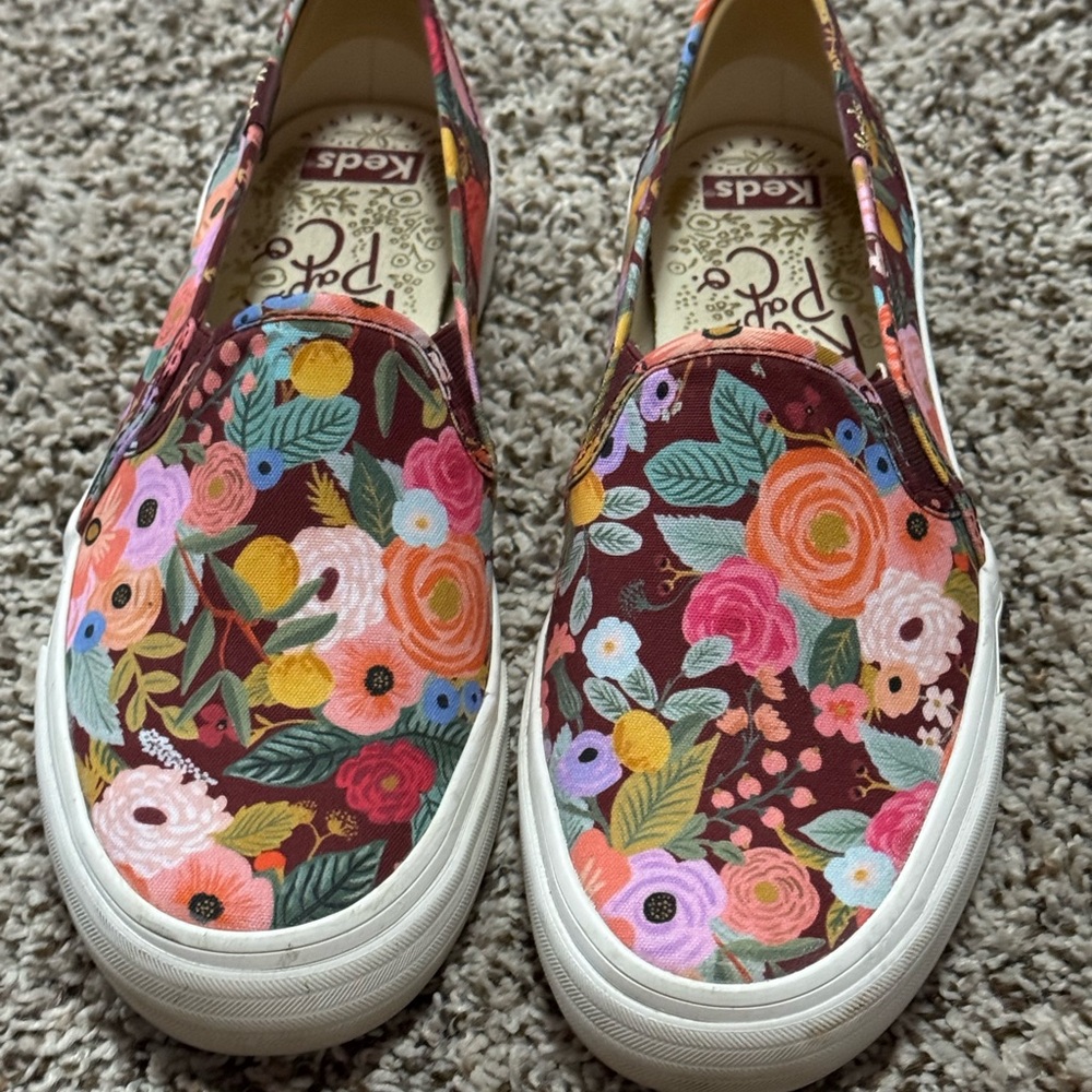 Keds Rifle Paper Co. Women's Floral Slip-On Sneakers - Multicolor